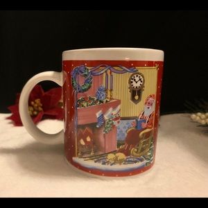 Vintage Christmas Santa Mug